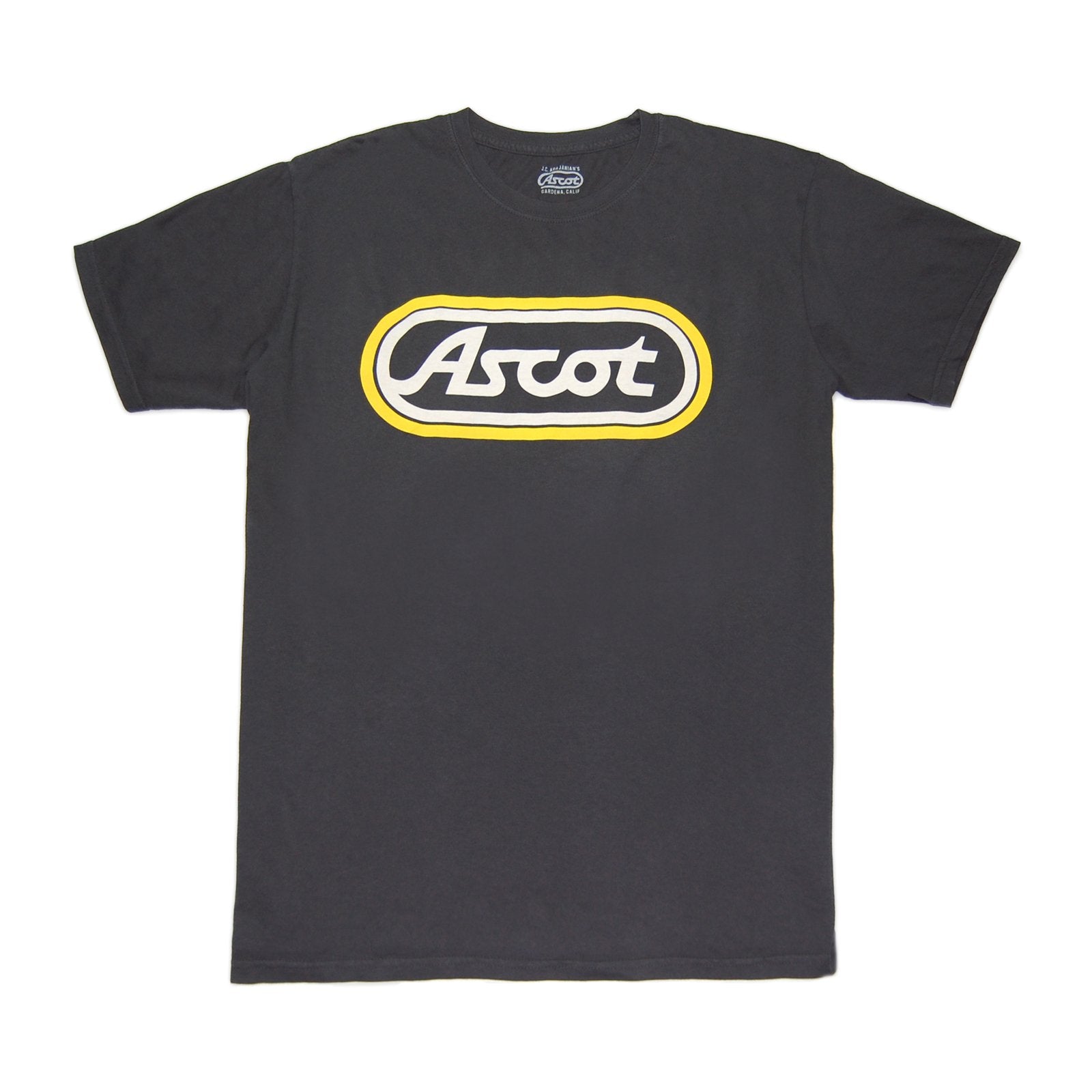 Ascot Track Logo Tee Black