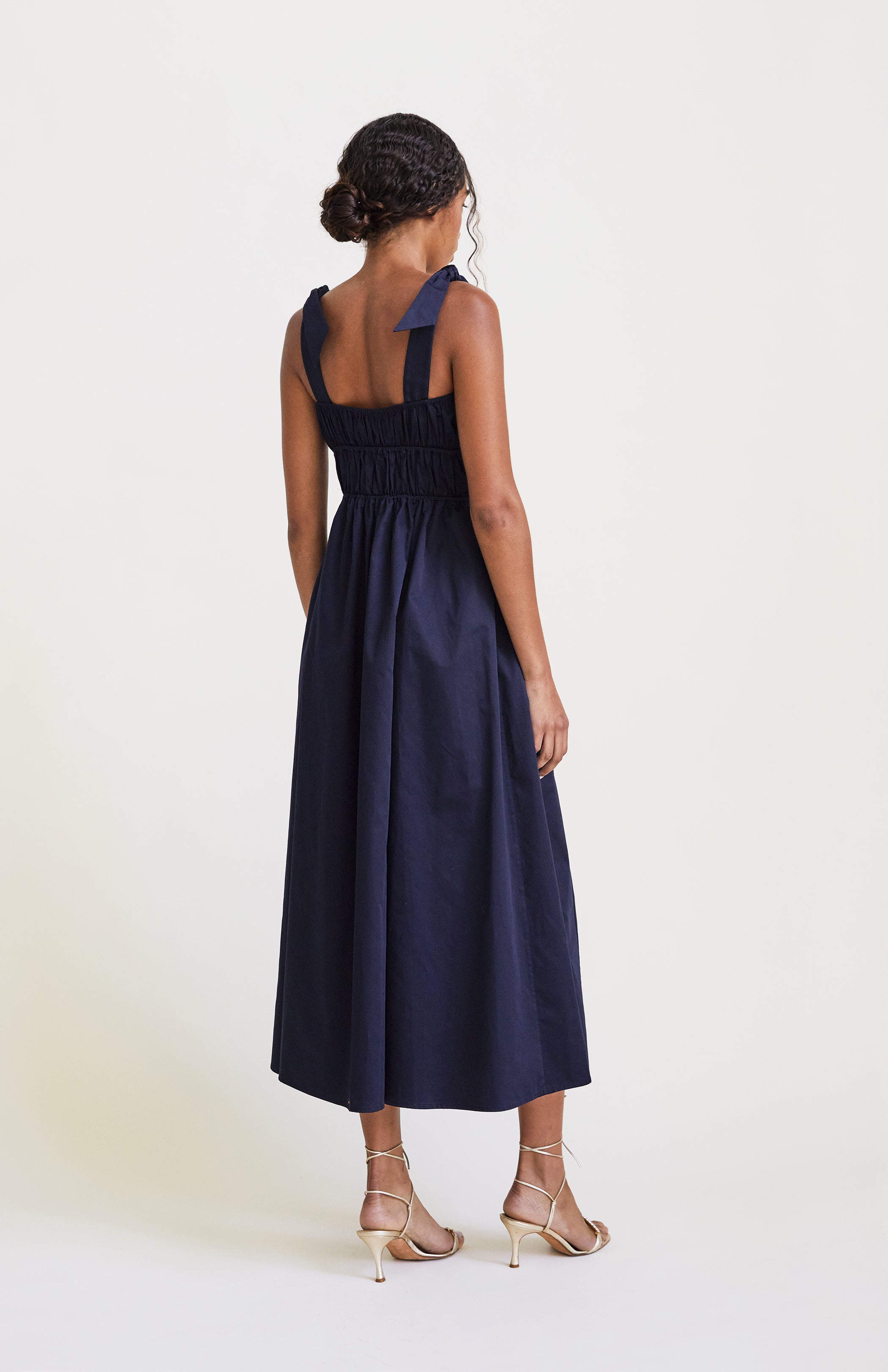 SIBYL MIDI DRESS | NAVY