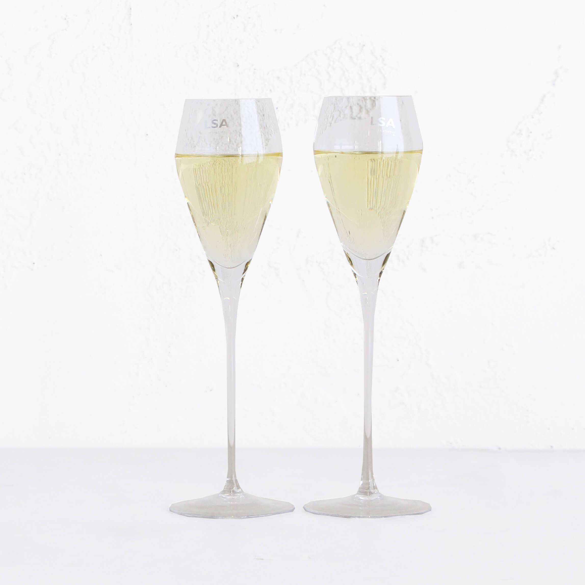design champagne glasses