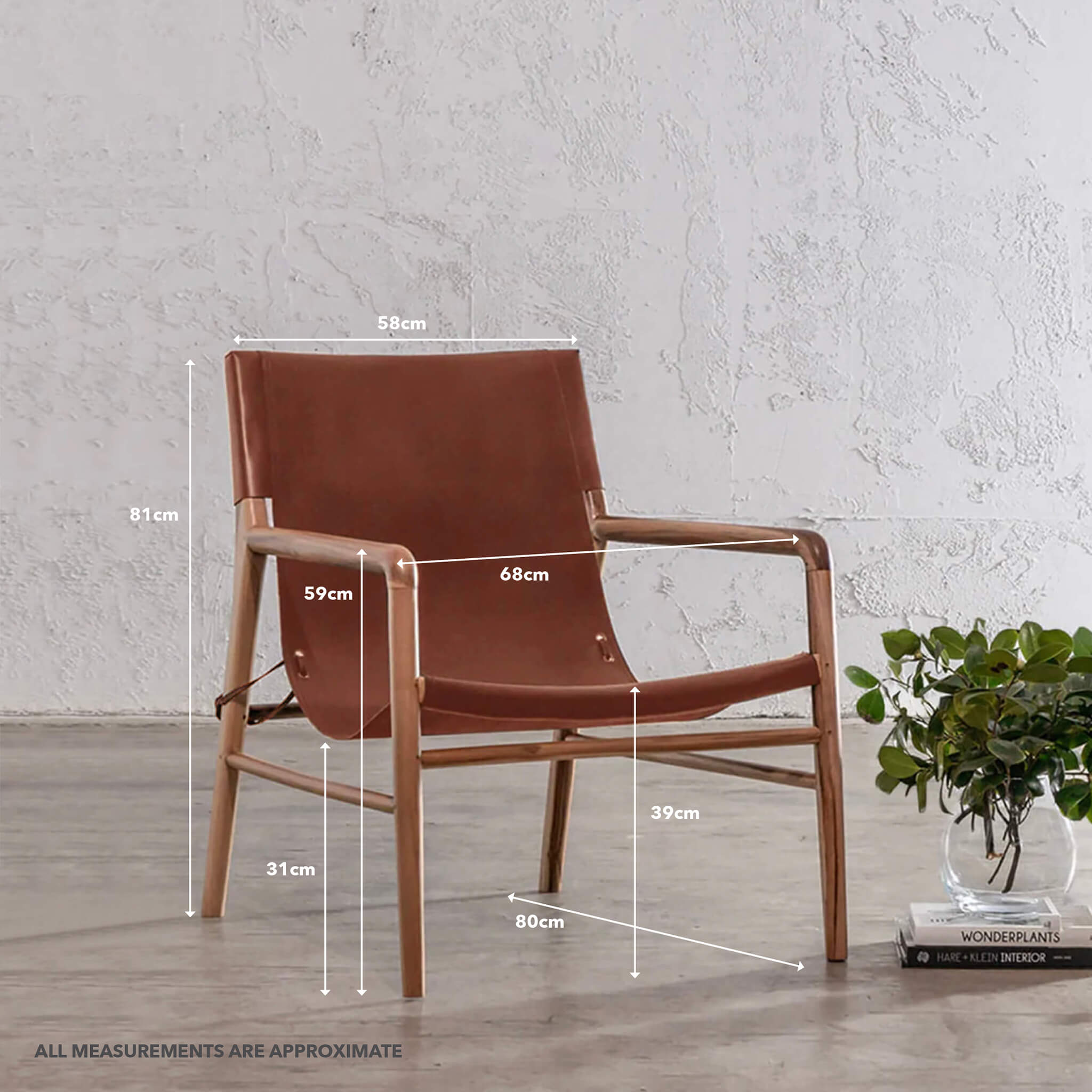 brown leather sitting chair