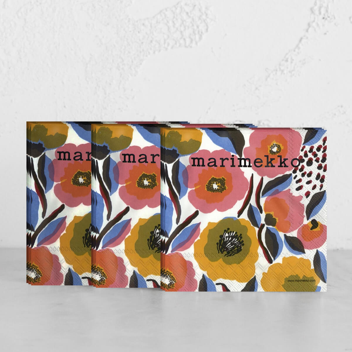 MARIMEKKO | ROSARIUM PAPER NAPKIN BUNDLE | WHITE ROSE – Living By Design