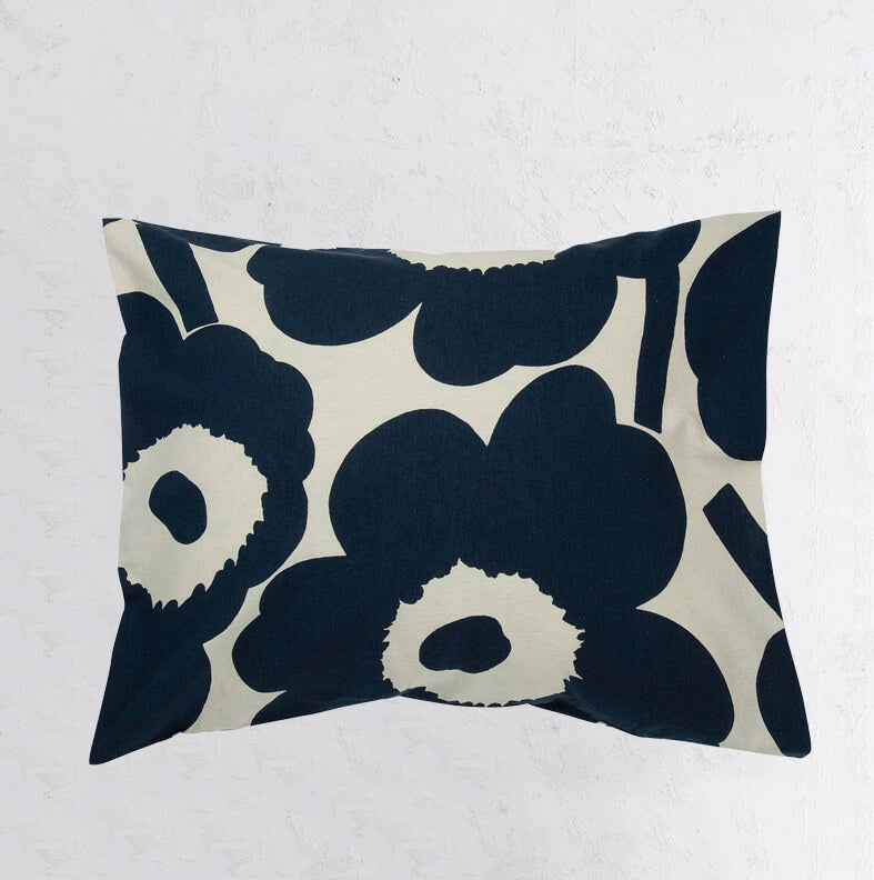 MARIMEKKO BED BUNDLE | UNIKKO DUVET QUILT COVER + 2 PILLOWCASES | NAVY –  Living By Design