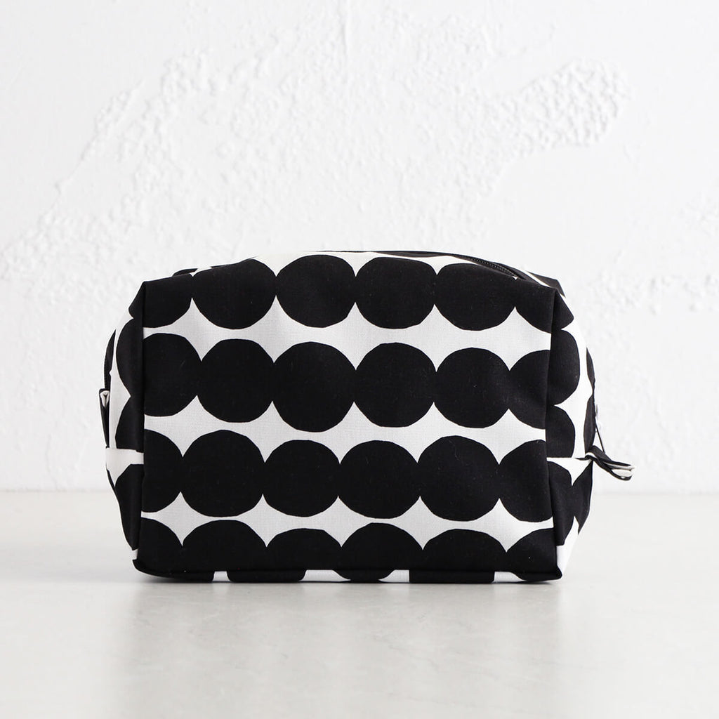 MARIMEKKO | VILJA RASYMATTO COSMETIC BAG | WHITE + BLACK SPOT – Living By  Design