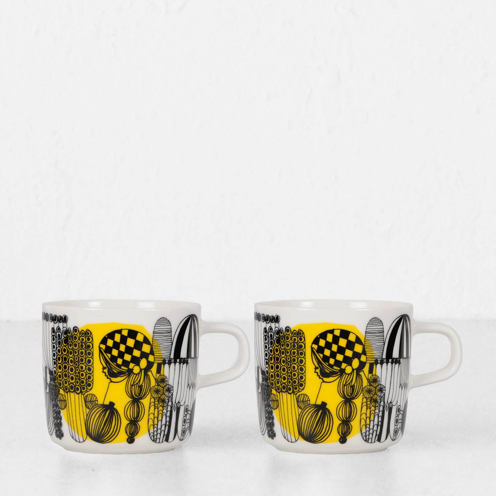 MARIMEKKO | SIIRTOLAP COFFEE MUG 2DL | YELLOW | BUNDLE X2 – Living By Design