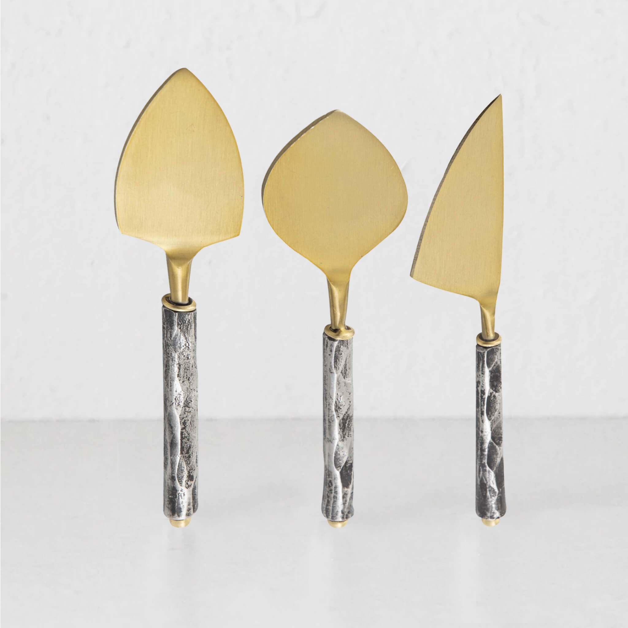 brass cheese knife set