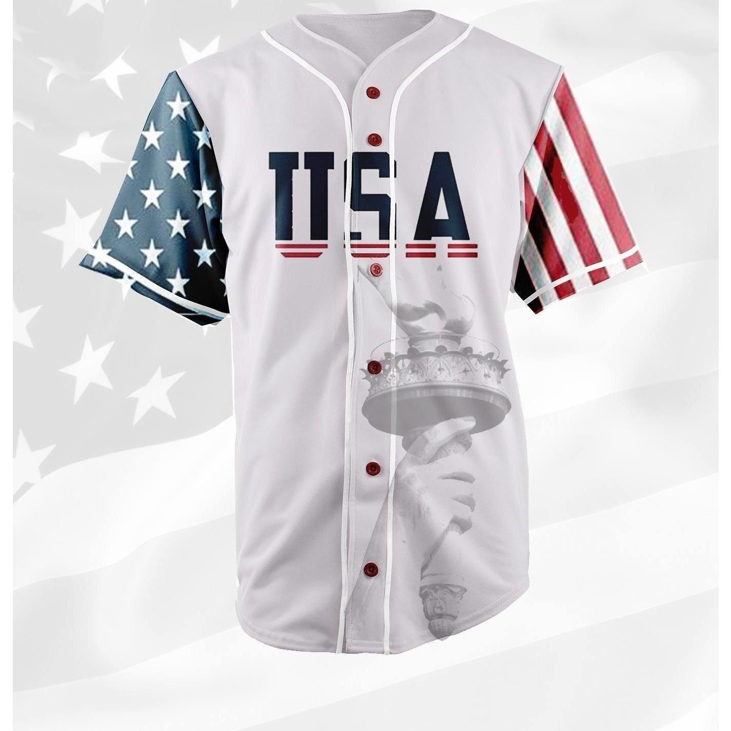 custom usa baseball jersey