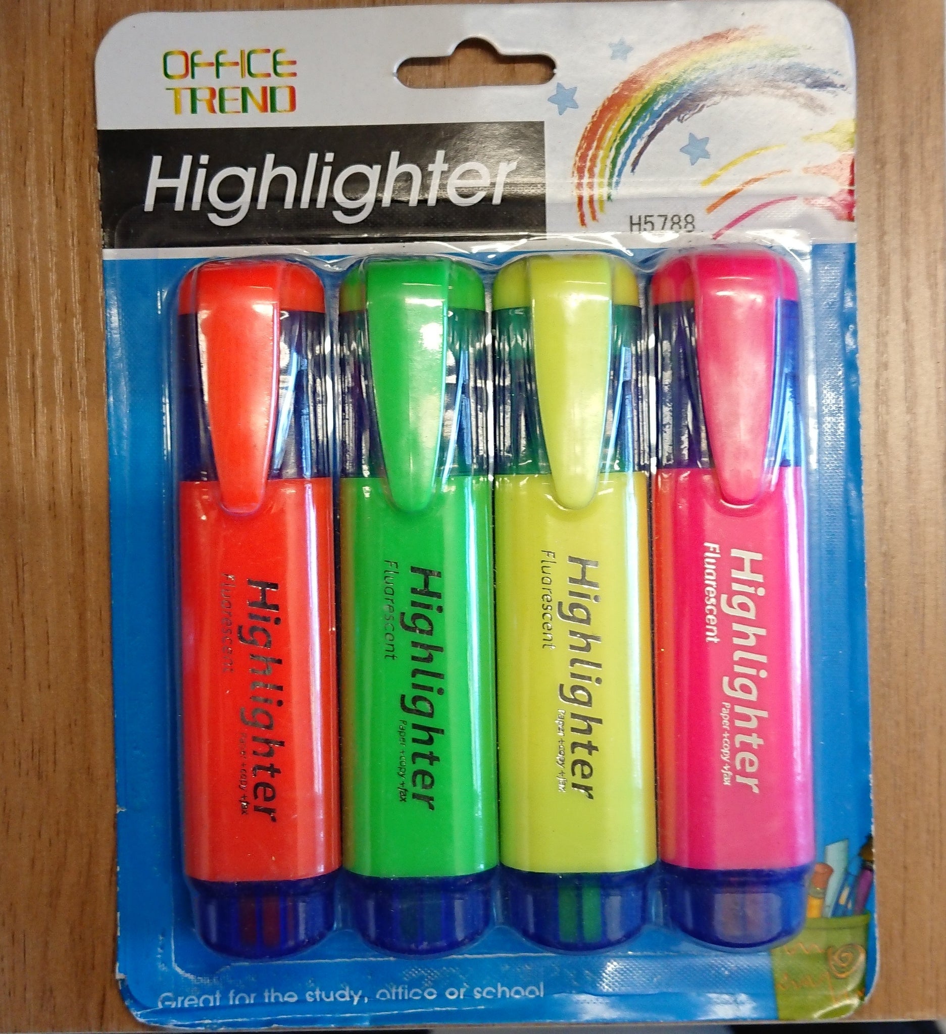 OFFICE TREND HIGHLIGHTER 4 PACK – Adam's Pharmaceutical Services