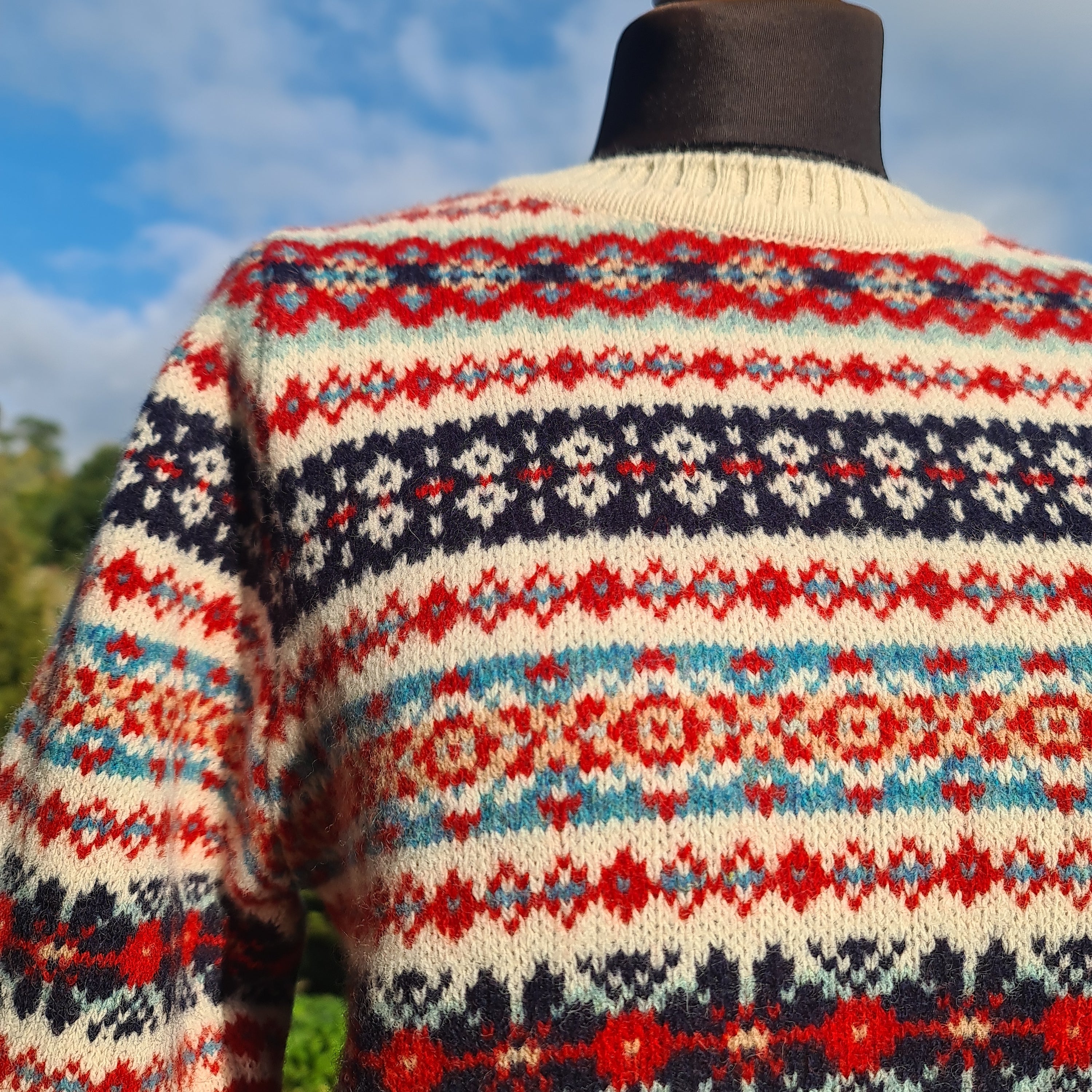 Harley Of Scotland All over Fairisle In Cream – Thistle And Tweed