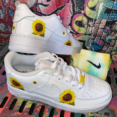 custom sunflower nikes