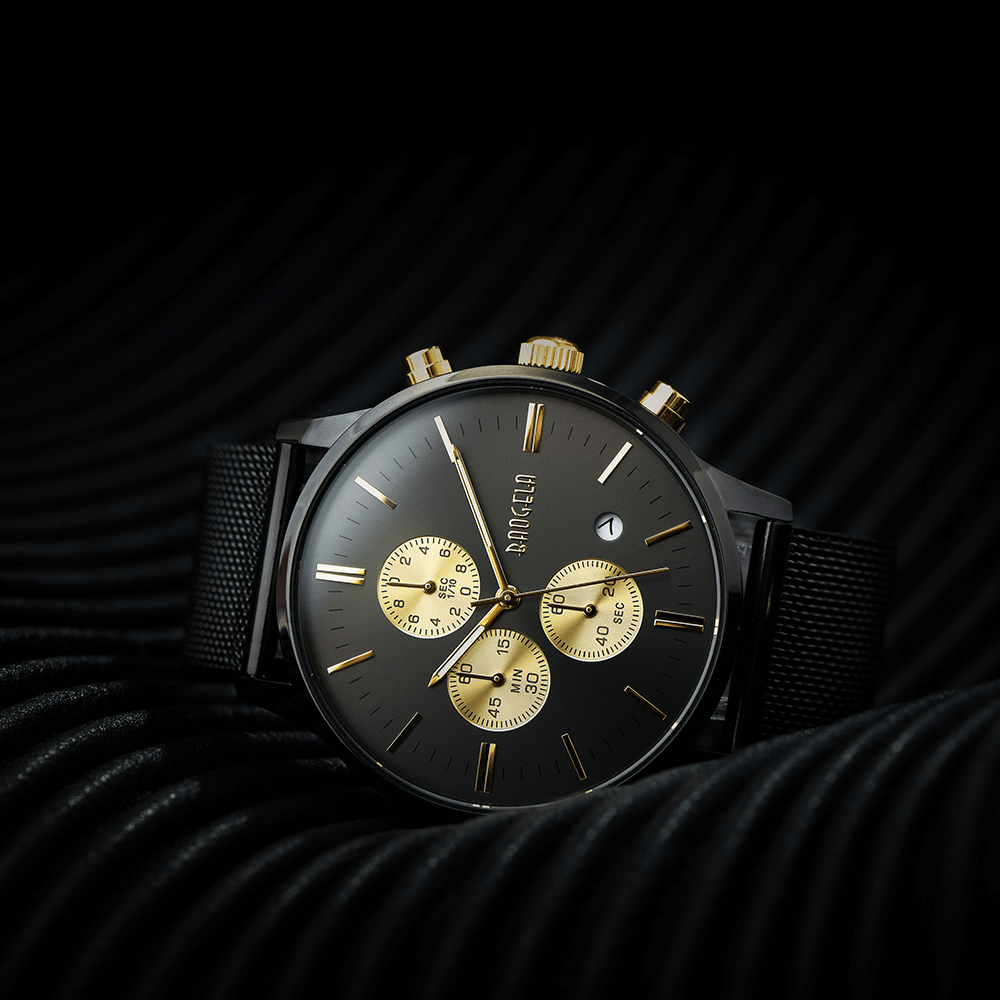 Stelvio Black Gold Baogela Watches