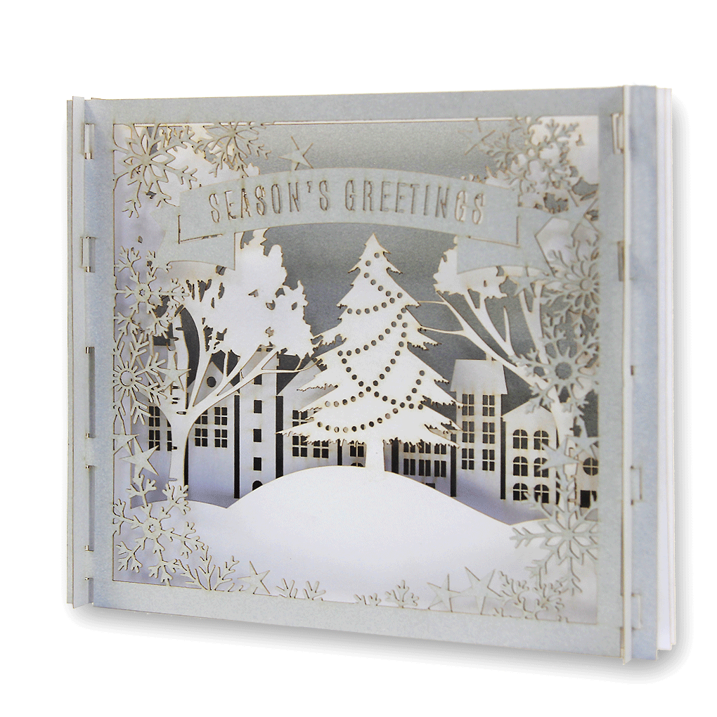 3D Laser Cut Christmas Card - Pop Up - Bespoke Corporate Greetings