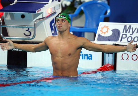 Chad le Clos celebration