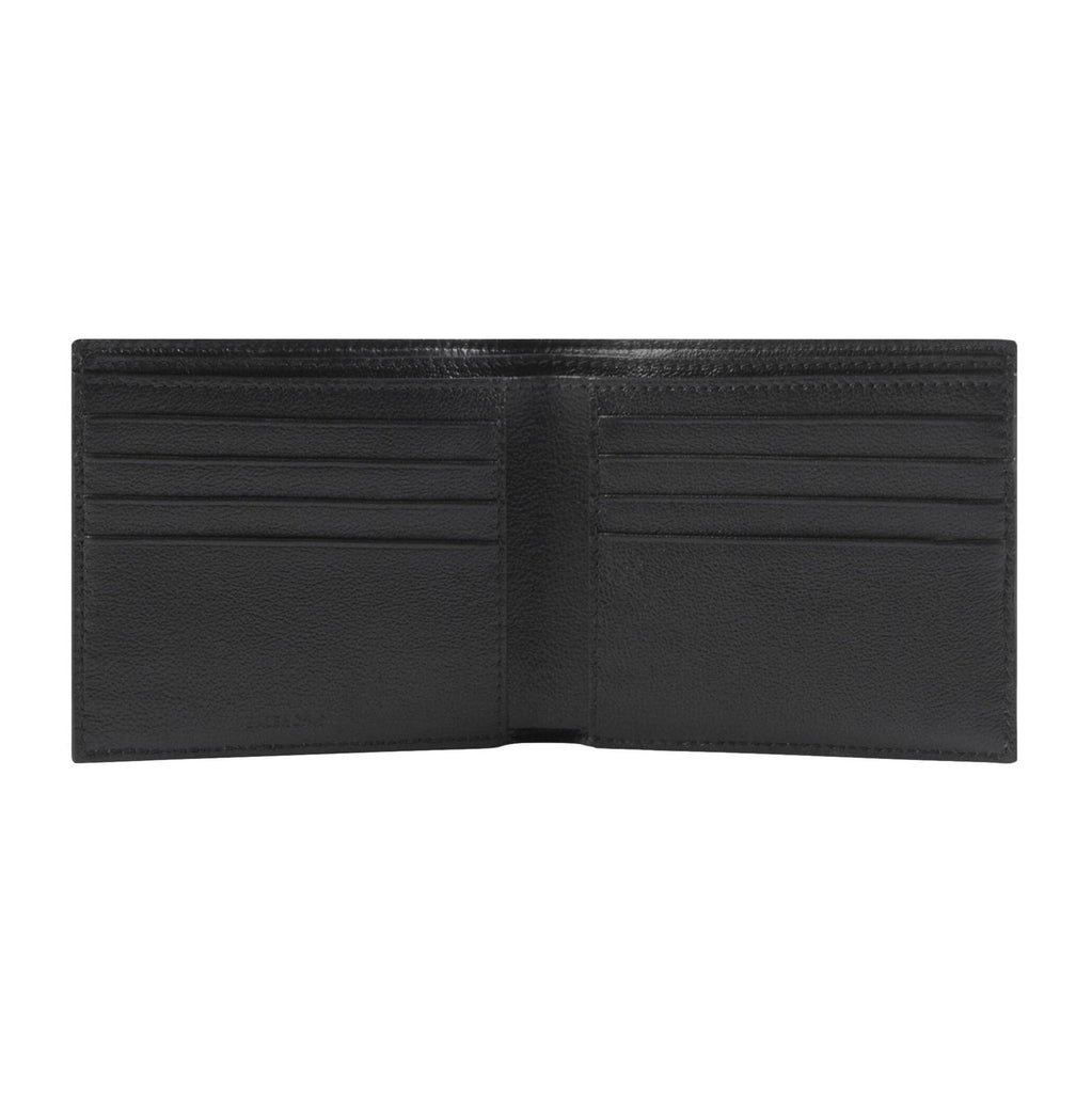 Balenciaga Cash Square Black Calfskin Leather Logo Bifold Wallet 59454 ...