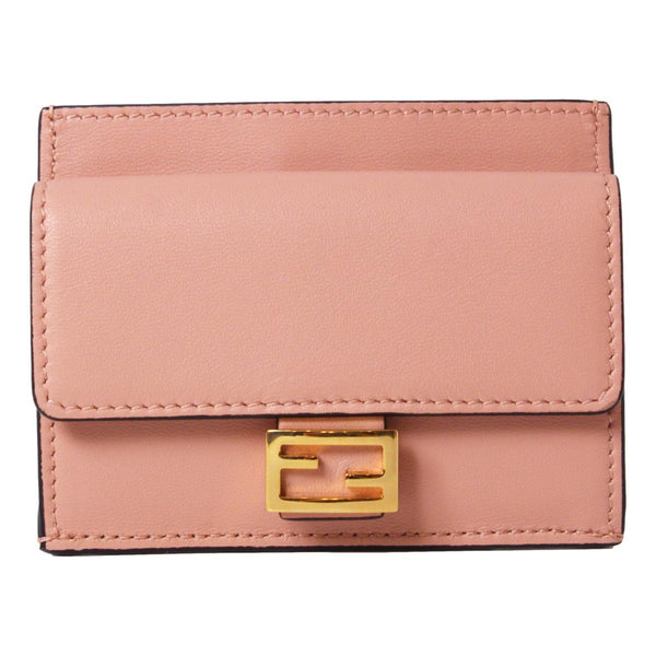Fendi Baguette Rosa Bourbon Leather Card Holder Wallet 8M0423 – Queen ...