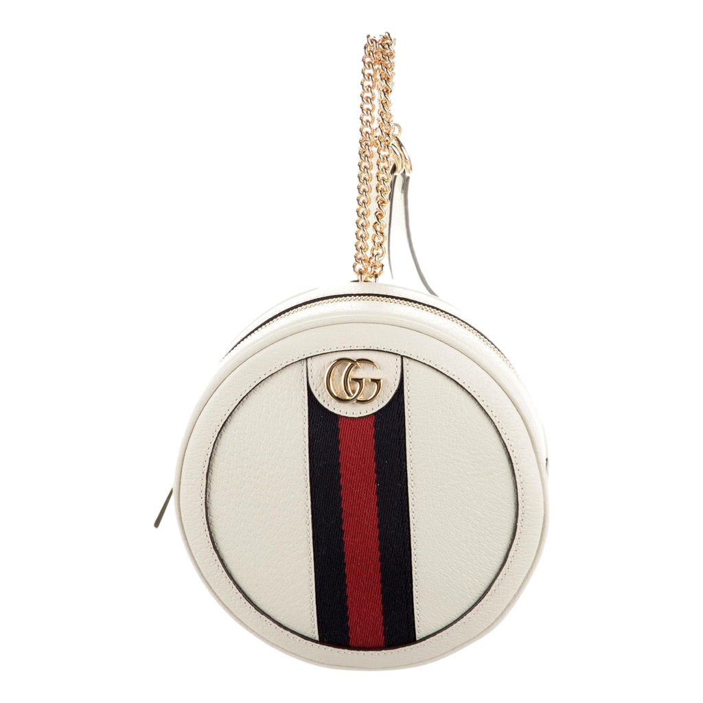 Gucci Grained Calfskin Web Mini Ophidia Round Backpack White – Queen Bee of  Beverly Hills