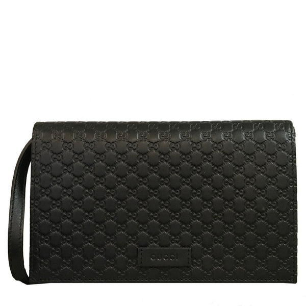 Gucci Microguccissma Black Wallet Crossbody Handbag 466507 – Queen Bee of  Beverly Hills
