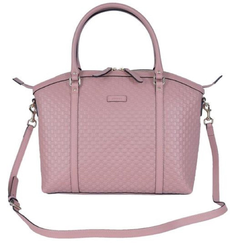 Gucci Women&#39;s GG Microguccissima Light Pink Calf Leather Dome Bag – Queen Bee of Beverly Hills