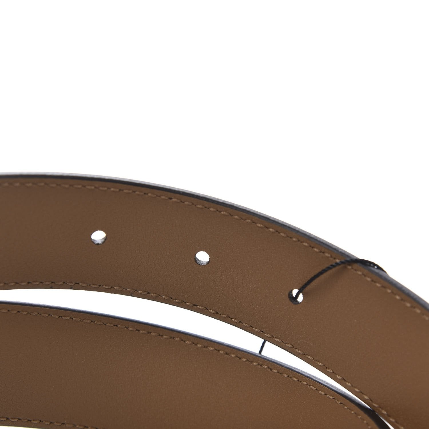 Gucci Zumi Taupe Brown GG Horsebit Buckle Belt Size 85 550122