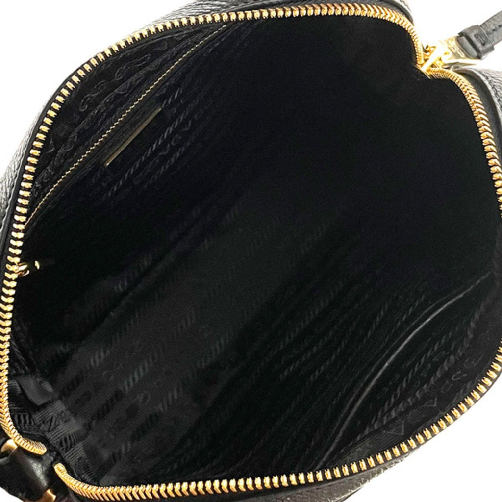 Prada Black Vitello Phenix Leather Shoulder Camera Bag 1BH103 – Queen Bee  of Beverly Hills