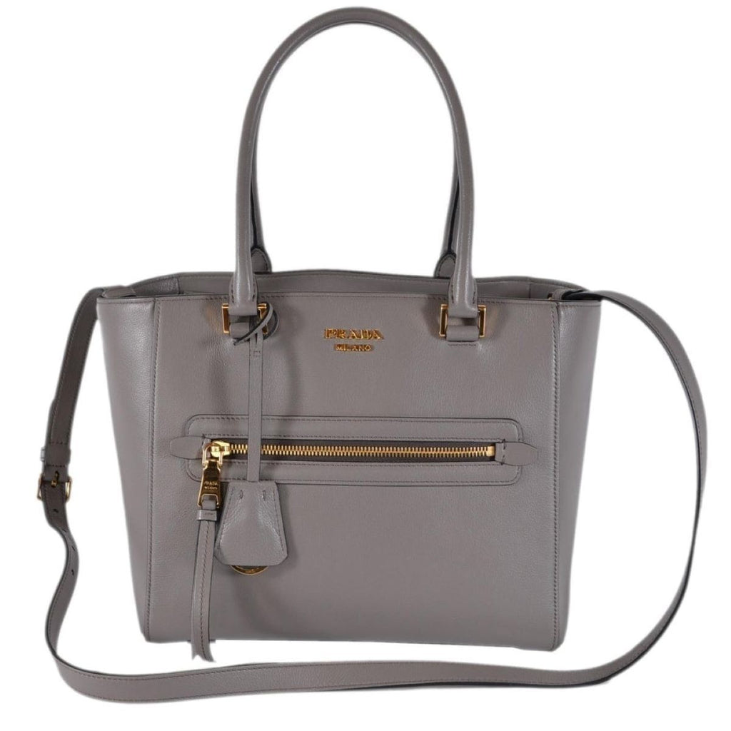 prada calf leather tote bag