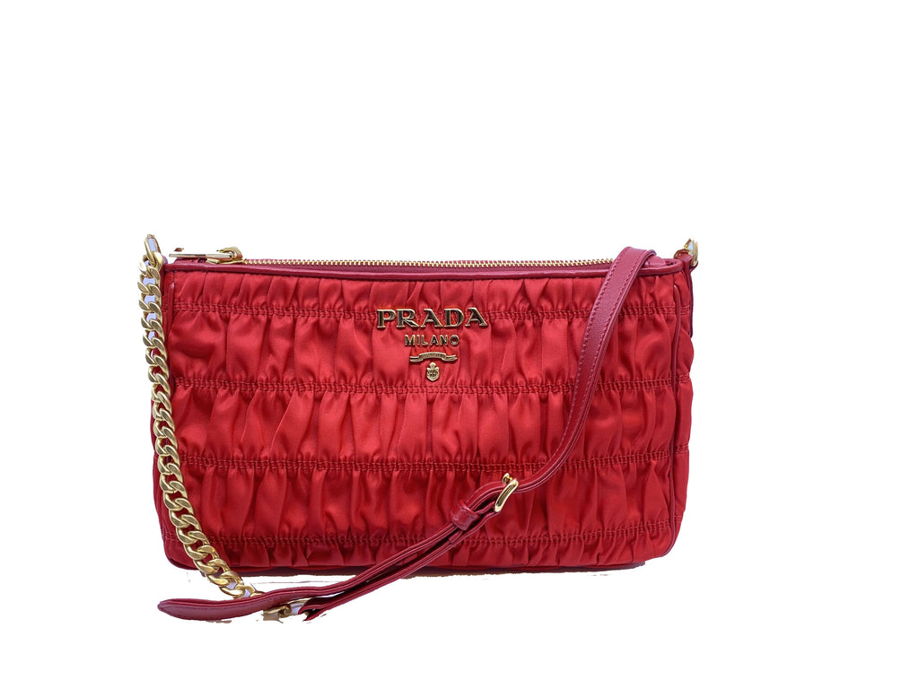 prada gold crossbody