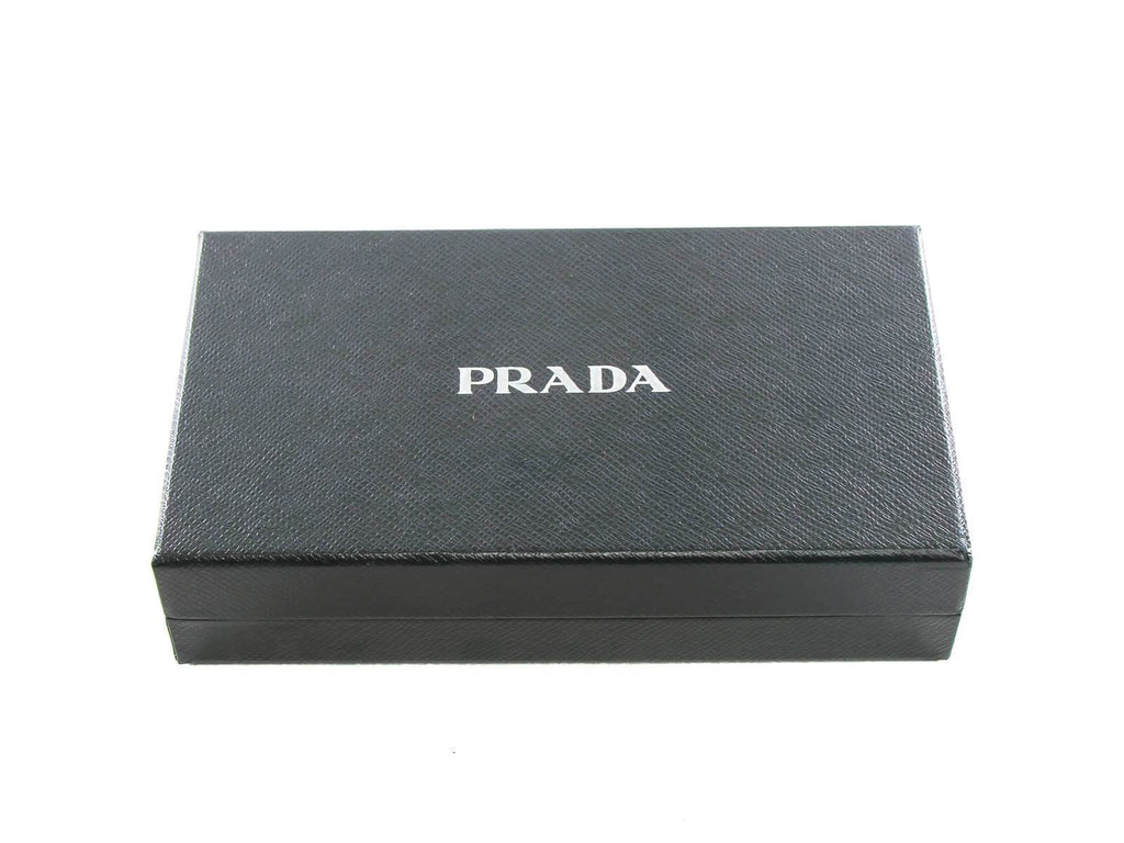 Prada Trick in Pelle Nero Black Dress Wendy Doll Leather Keychain 1TL1 ...
