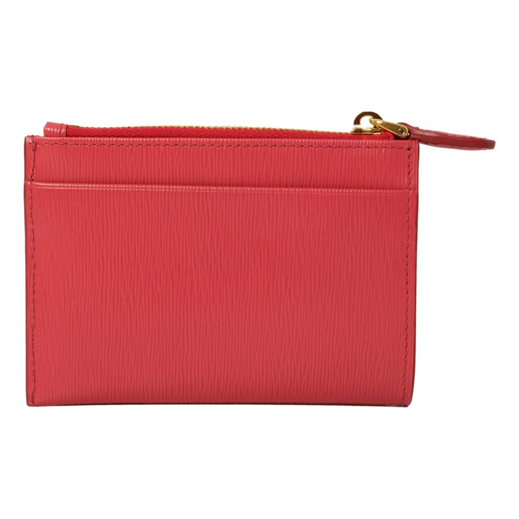 Prada Vitello Move Peonia Pink Leather Zip Top Card Wallet 1MC026 – Queen  Bee of Beverly Hills