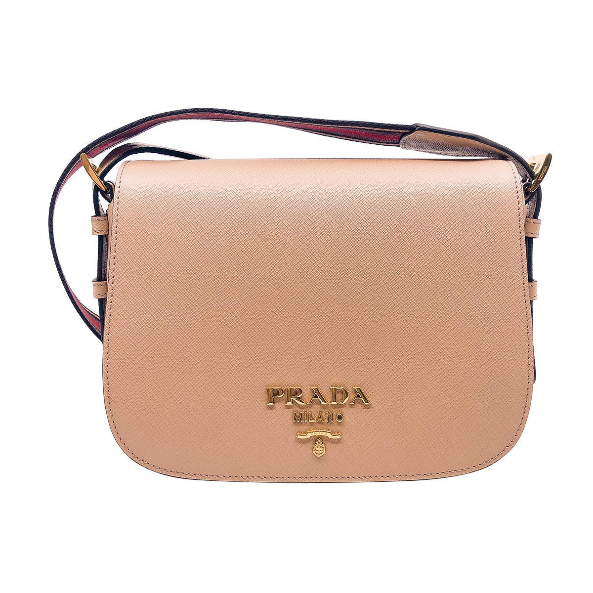 Prada Women's Beige Saffiano Leather 