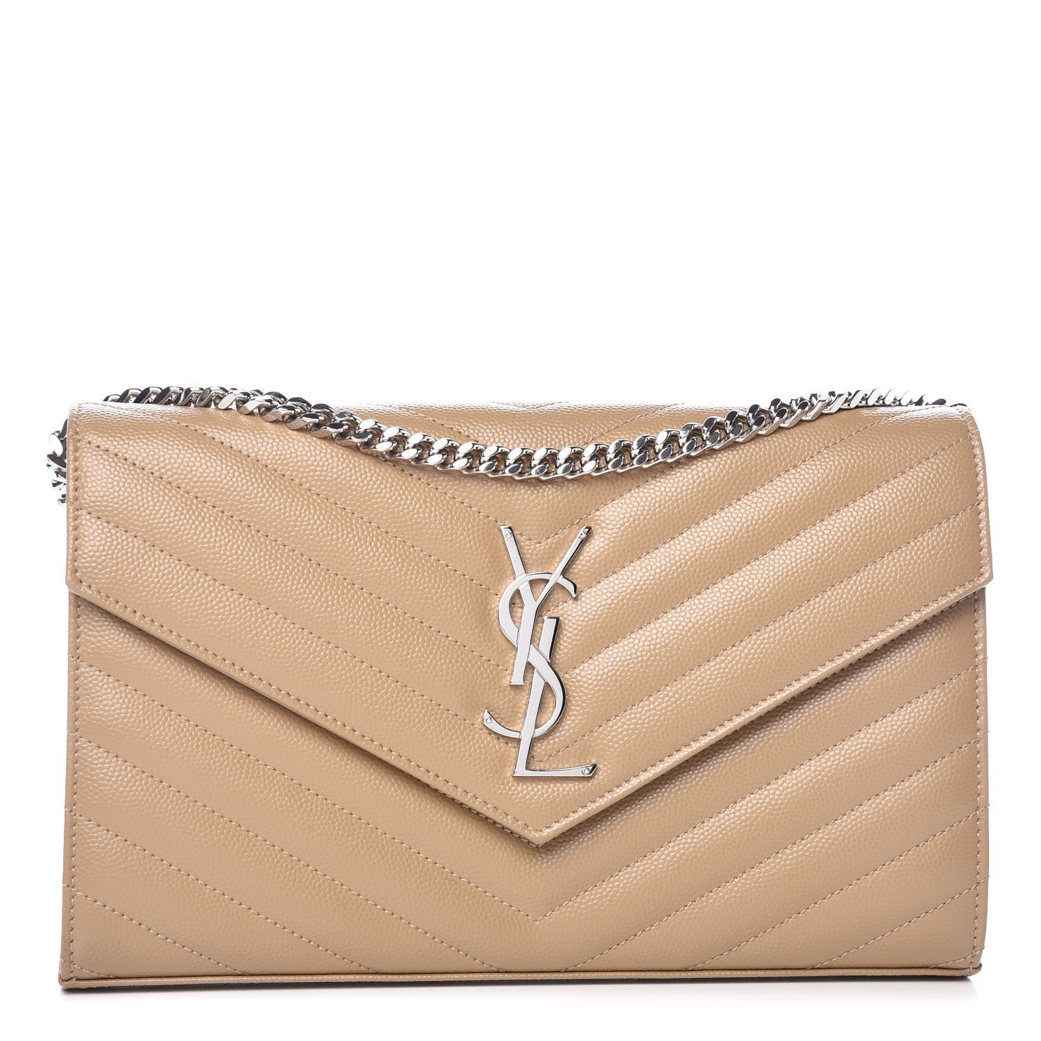 ysl wallet beige