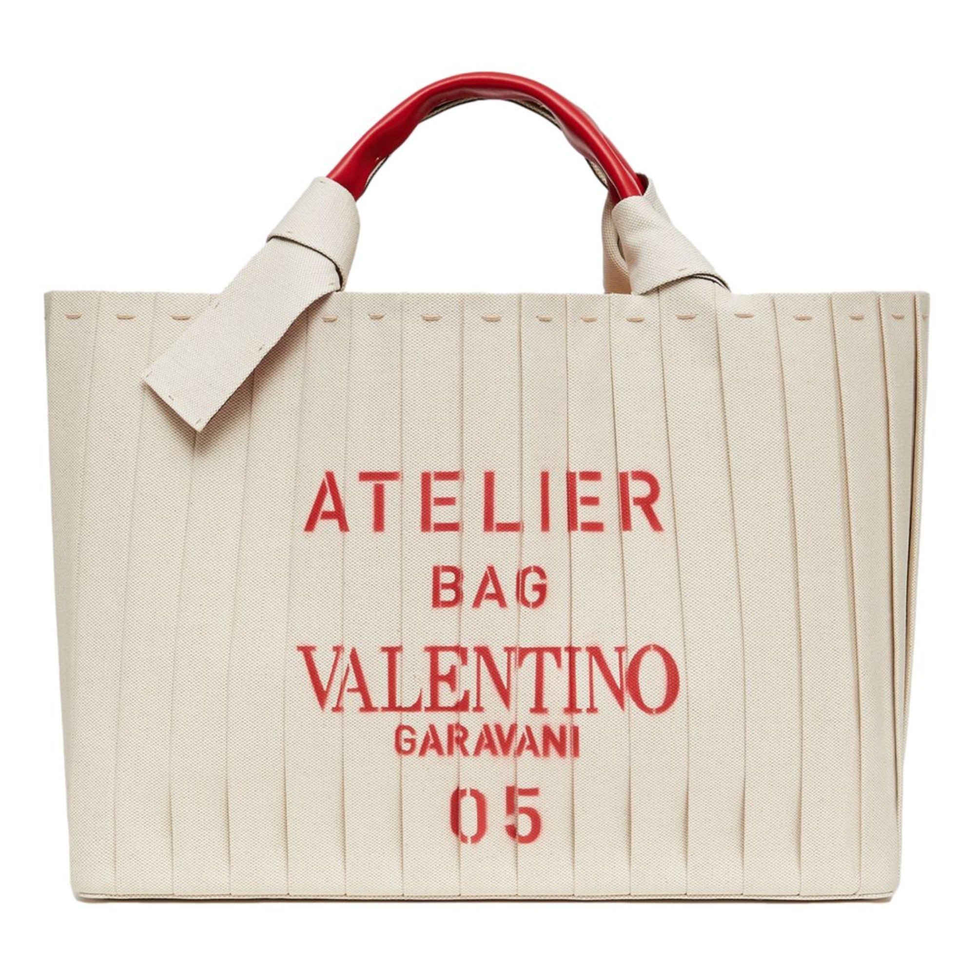 VALENTINO GARAVANI Large 05 Plisse Edition Sac Atelier Tote Bag