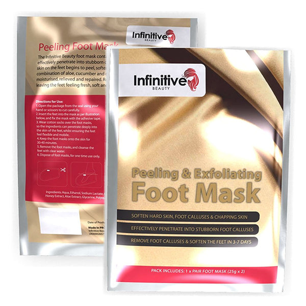 Infinitive Beauty Exfoliating Foot Mask Peeling Masks 0