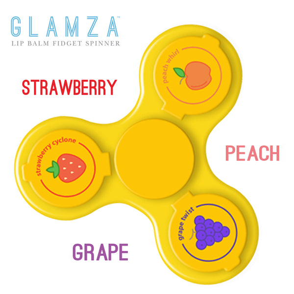 Glamza Lip Balm Gloss Spinner 3 Finger Fruit Flavoured 0