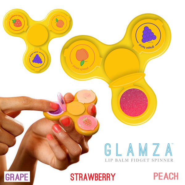 Glamza Lip Balm Gloss Spinner 3 Finger Fruit Flavoured 2