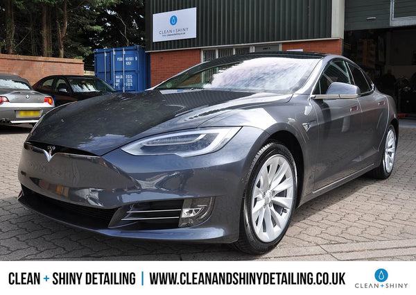 Tesla Model S 90D Detailed by Clean + Shiny Detailing in Hampshire, UK