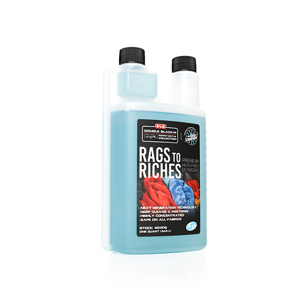 P&S Absolute Rinseless Wash 948ml + The rag Company Ultra Black Sponge Kit