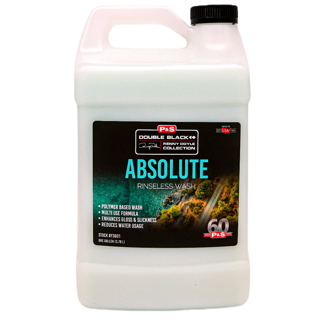 P&S Absolute Rinseless Wash 948ml + The rag Company Ultra Black Sponge Kit