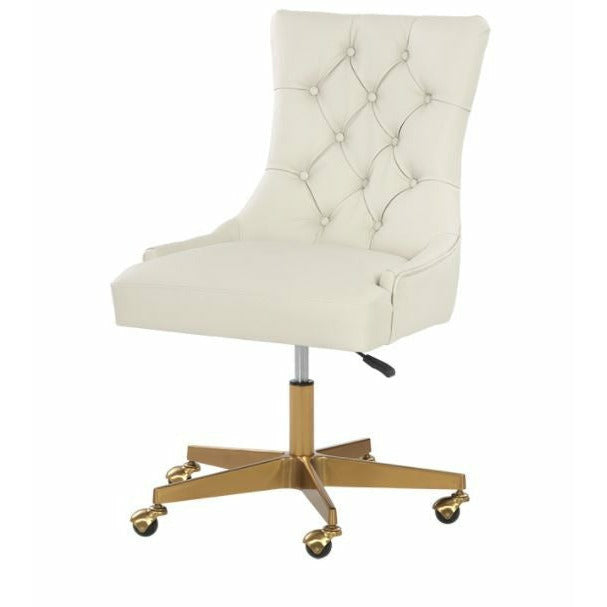 white leather office chair canada