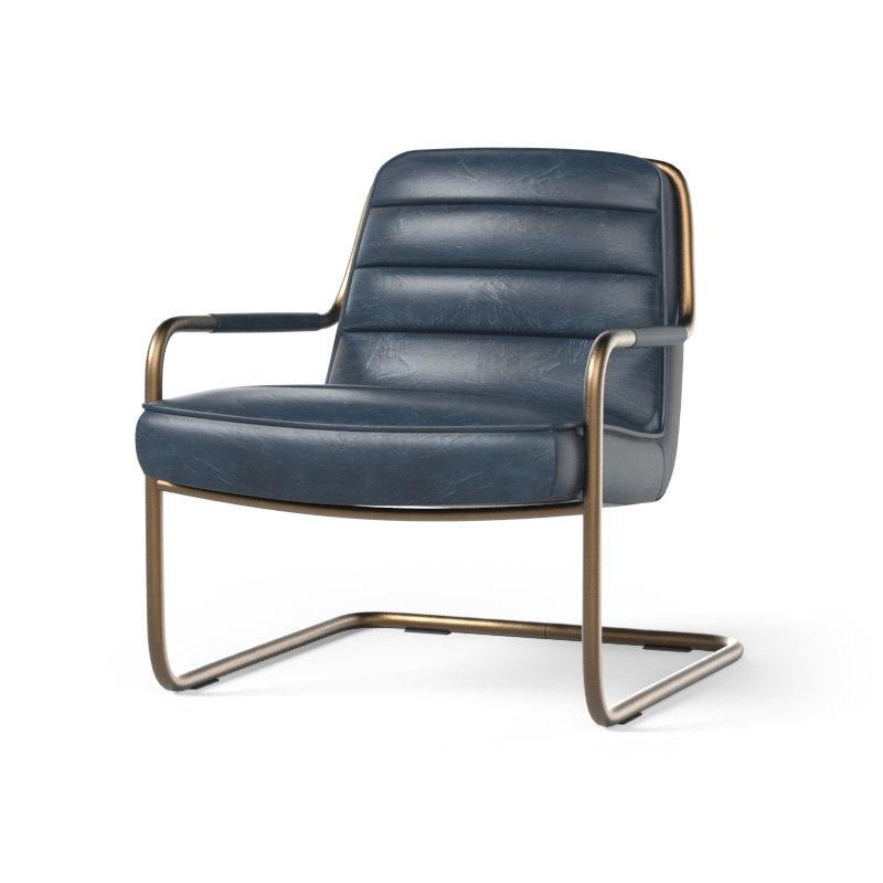 London Armchair Vintage Blue Modern Komfort Canada