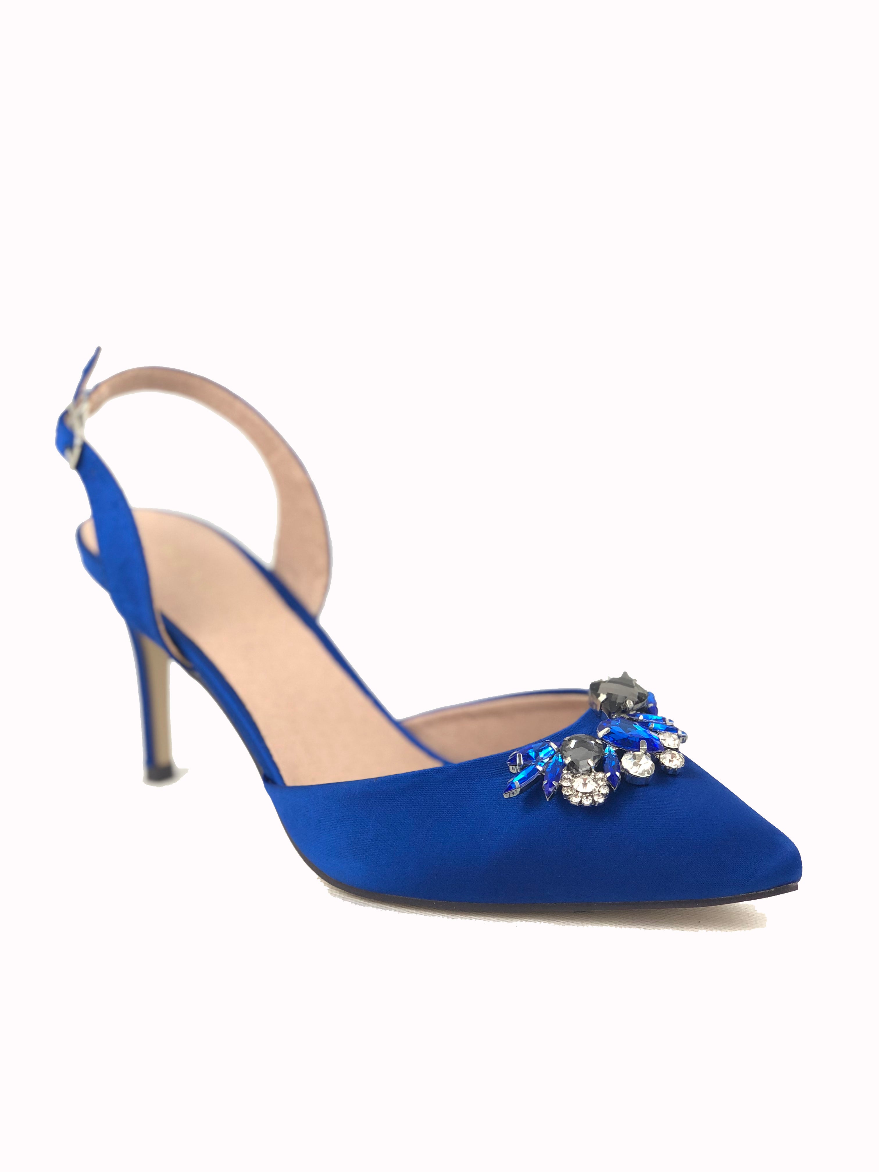 royal blue slingback heels