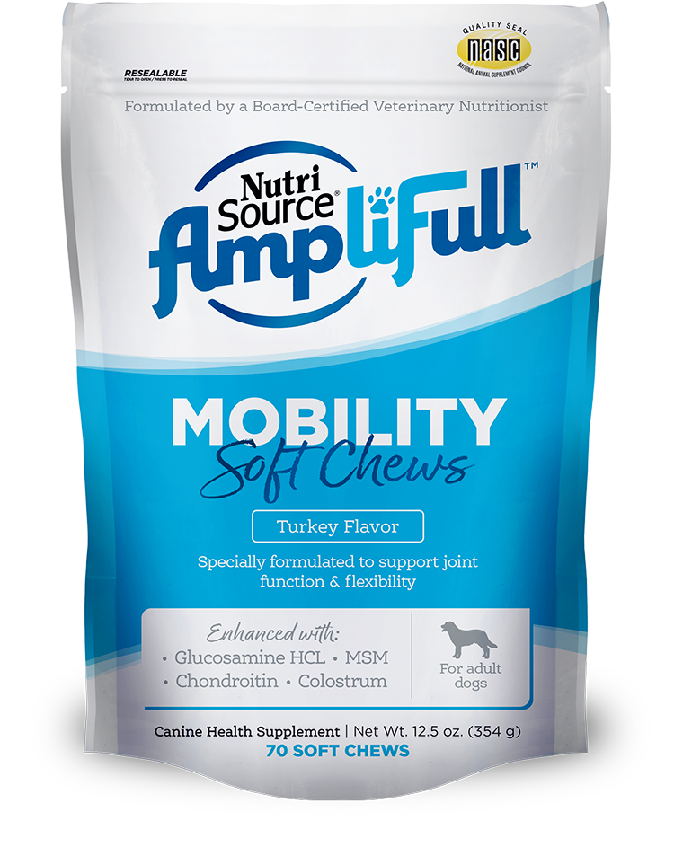 Nutrisource AmpliFull Mobility Soft Chew Supplement for Dogs