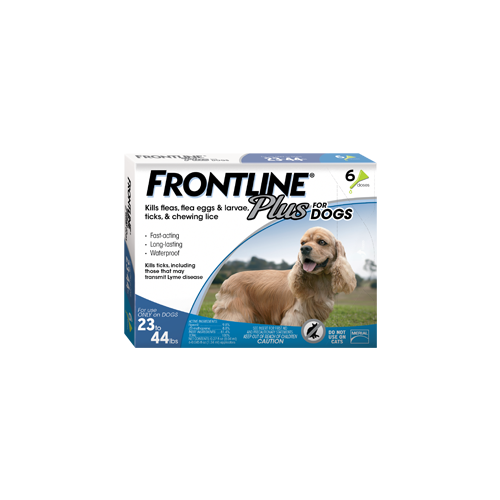 frontline plus for dogs 23 44 lbs