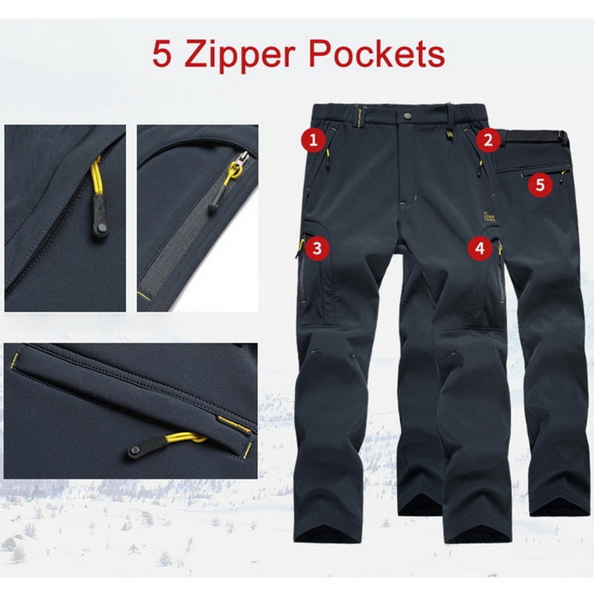 winter lined waterproof trousers