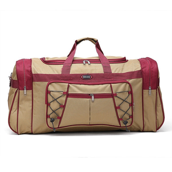 Thick Canvas Causal Duffle Bag Waterproof Mens Travel Bags Long Strap - www.waterandnature.org