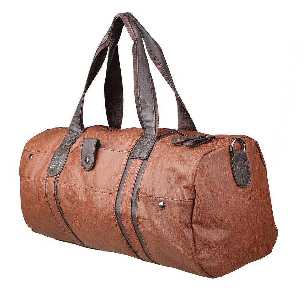 European Causal Leather Travel Bags Hot Sale Men Luggage Duffle Bag Wa - 0