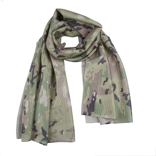 Scraf New Camo Mesh Scarf Outdoor Jungle Muffler Breathable Headband T ...