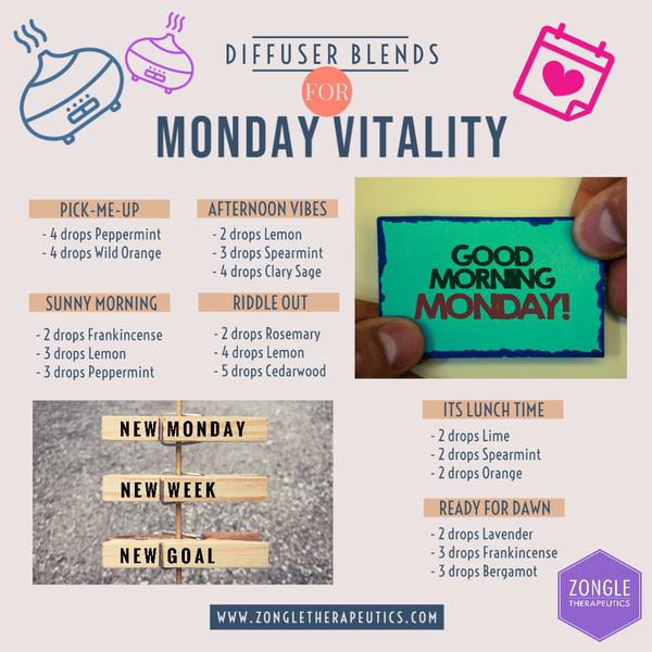 Diffuser Blends For Monday Vitality