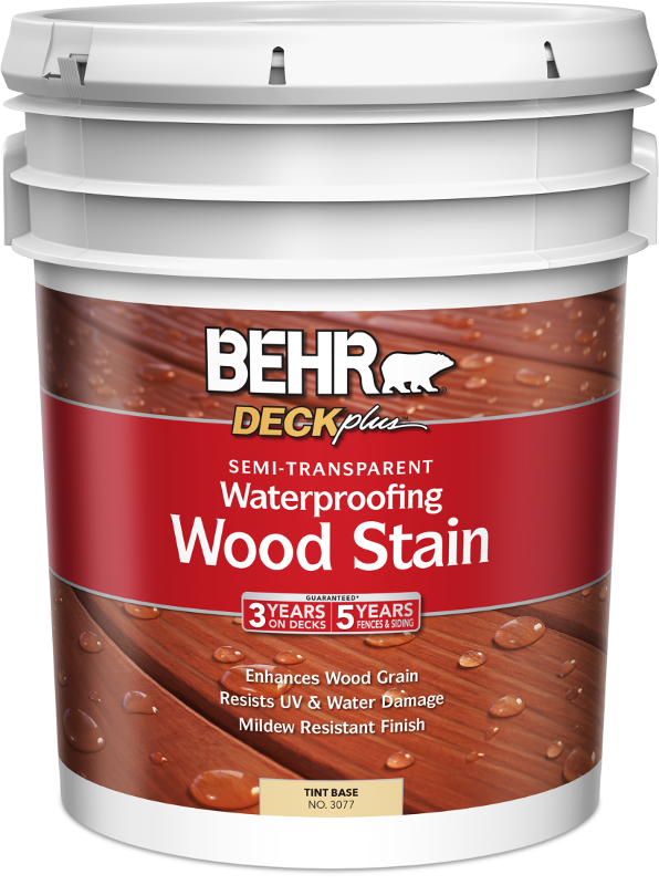 BEHR® DECKplus™ Semi-Transparent Waterproofing Wood Stain - TINT BASE