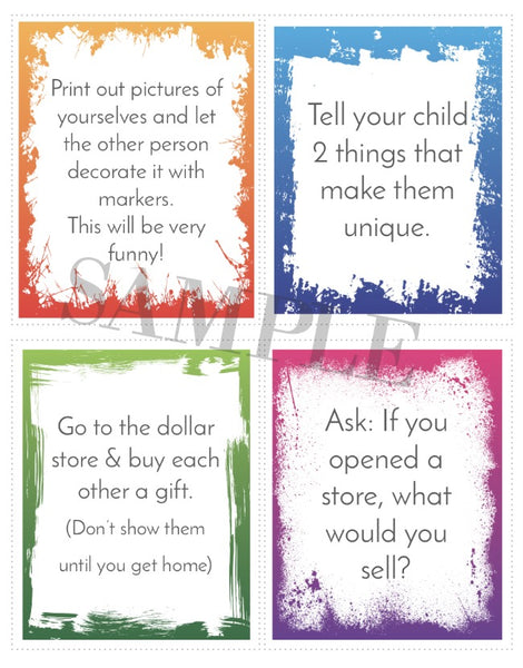 ONE ON ONE TIME PRINTABLE CARDS