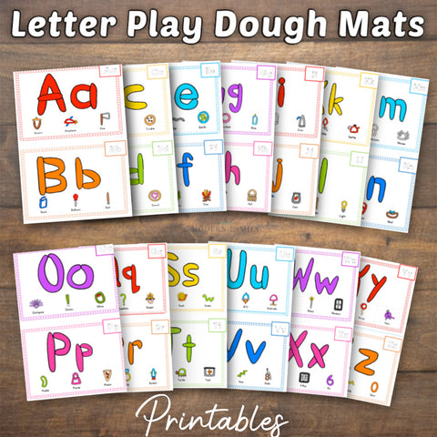 ABC Play  Dough Mats