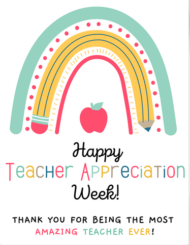 FULL PAGE TEACHER APPRECIATION CARD